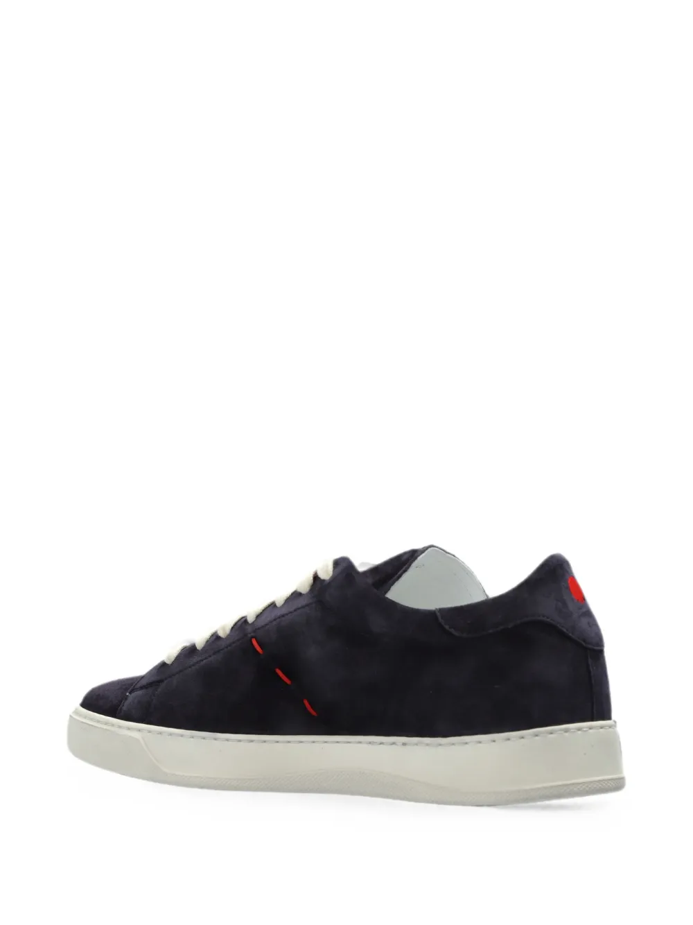 Kiton suede leather sneakers Blauw