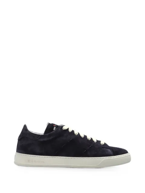 Kiton suede leather sneakers