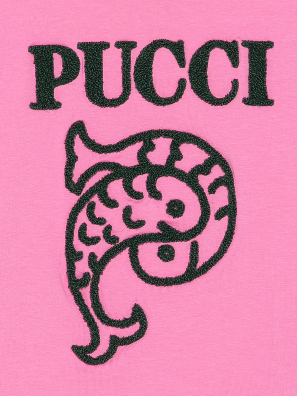 PUCCI Junior T-shirt met geborduurd logo Roze
