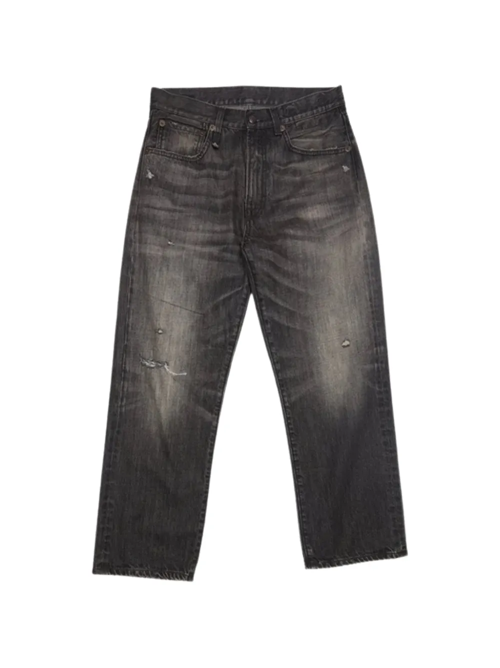 R13 X-BF distressed jeans - Schwarz