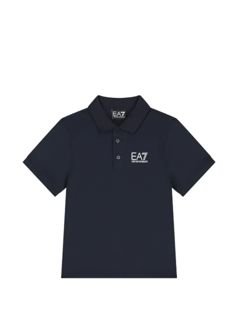 Ea7 Emporio Armani logo-print polo shirt