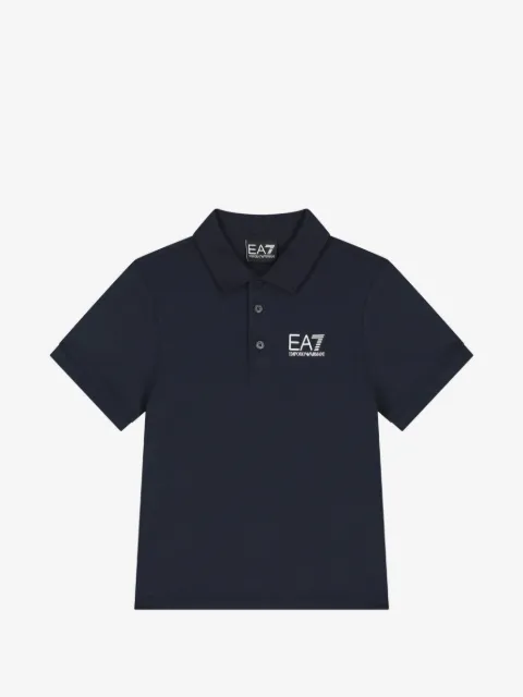 Ea7 Emporio Armani logo-print polo shirt