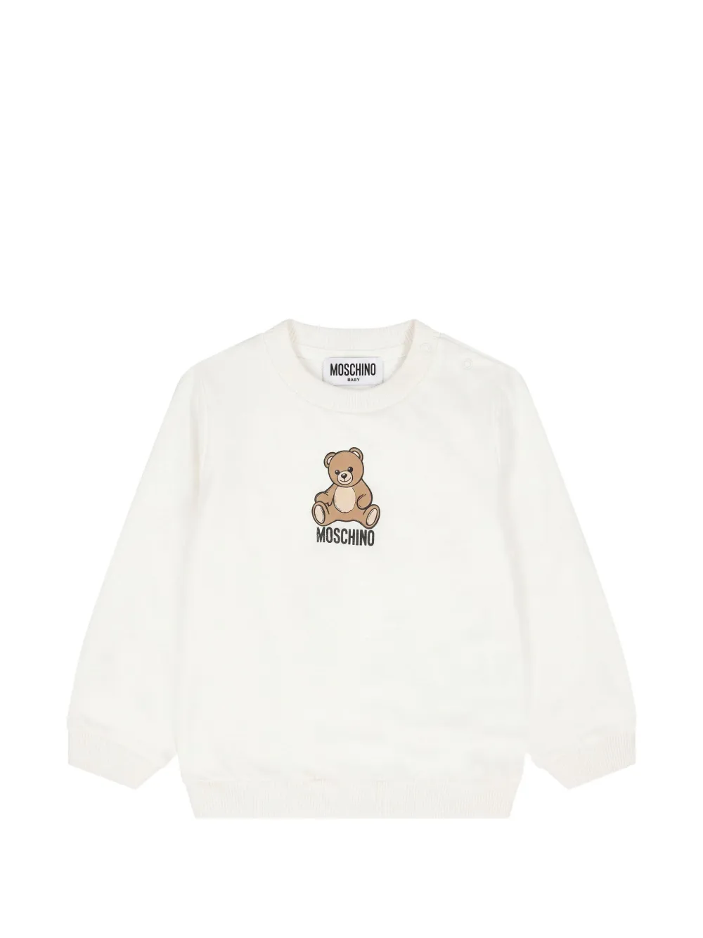 Moschino Kids Katoenen trainingspak met teddybeer Wit