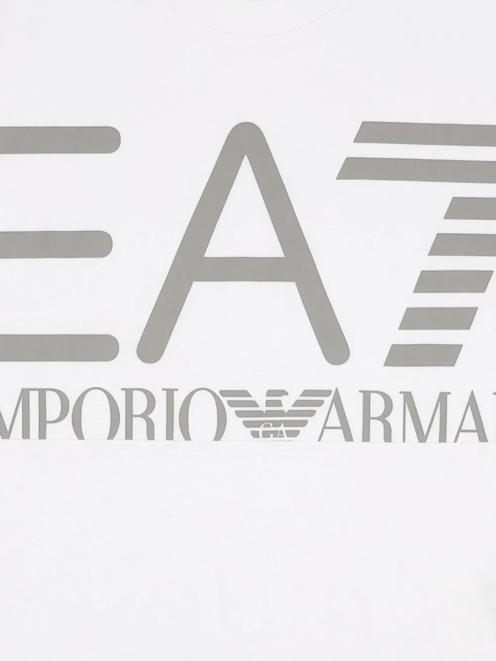 Ea7 Emporio Armani T-shirt met logoprint Wit