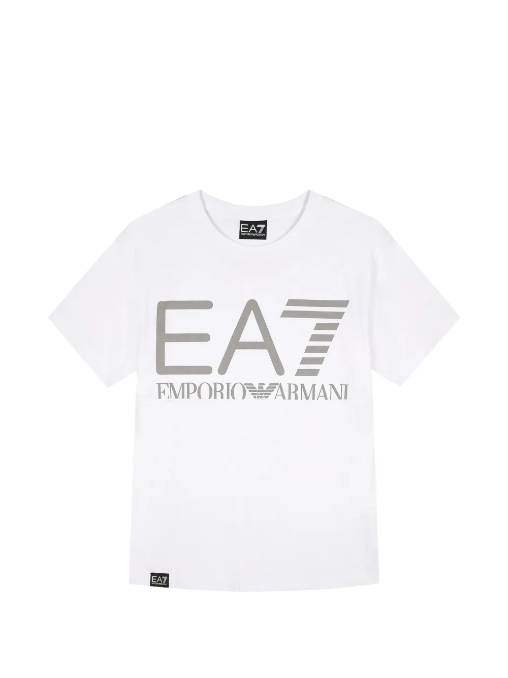 Ea7 Emporio Armani logo-print T-shirt - Bianco