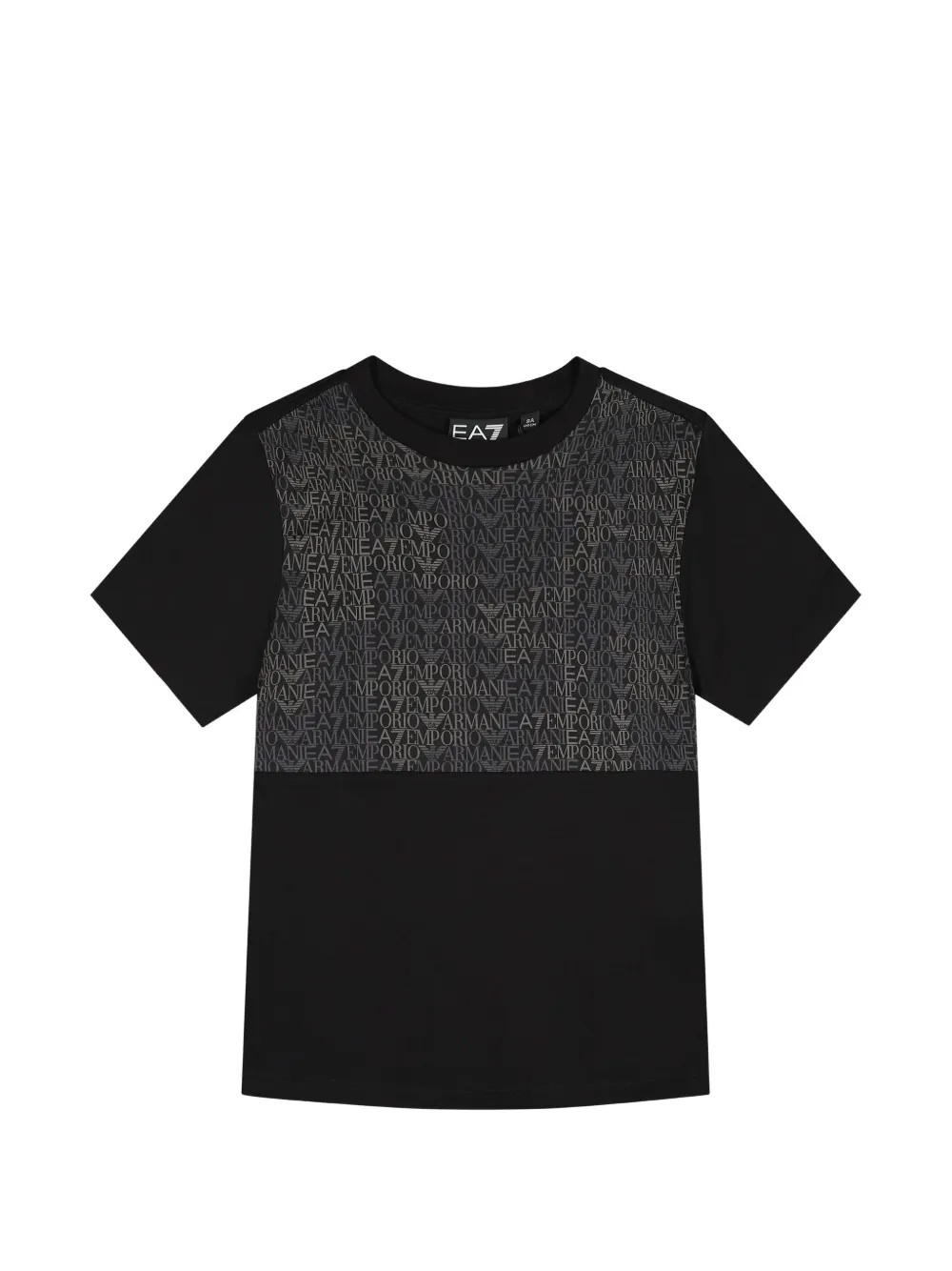 Ea7 Emporio Armani logo-print cotton T-shirt - Nero