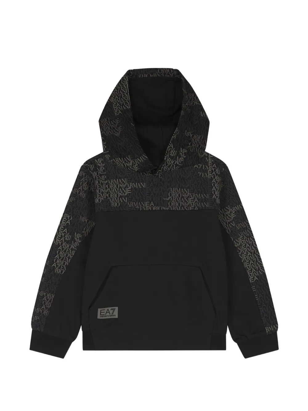 Ea7 Emporio Armani Hoodie met logoprint Zwart