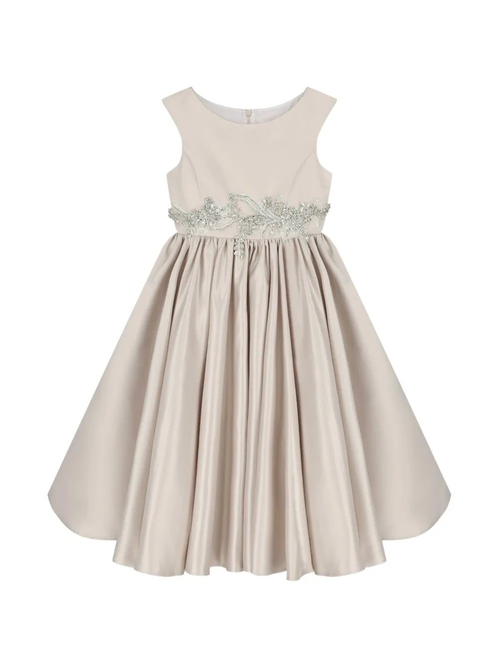 UNONA D'ART crystal-embellished sleeveless dress - Toni neutri
