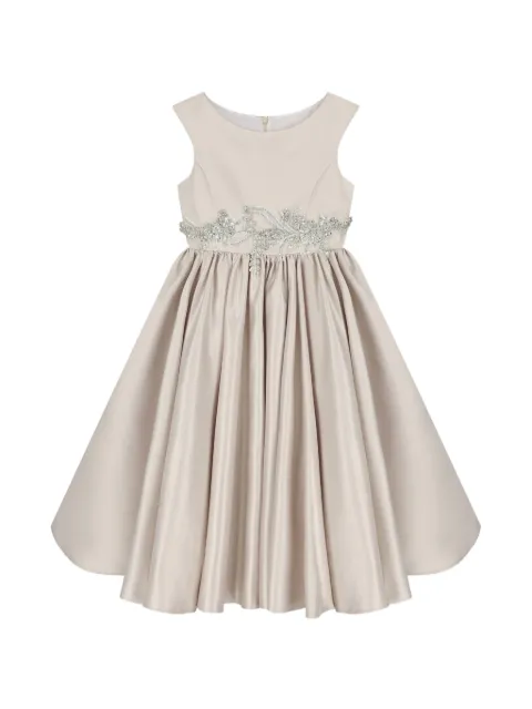 UNONA D'ART vestido sin mangas con detalles de cristal