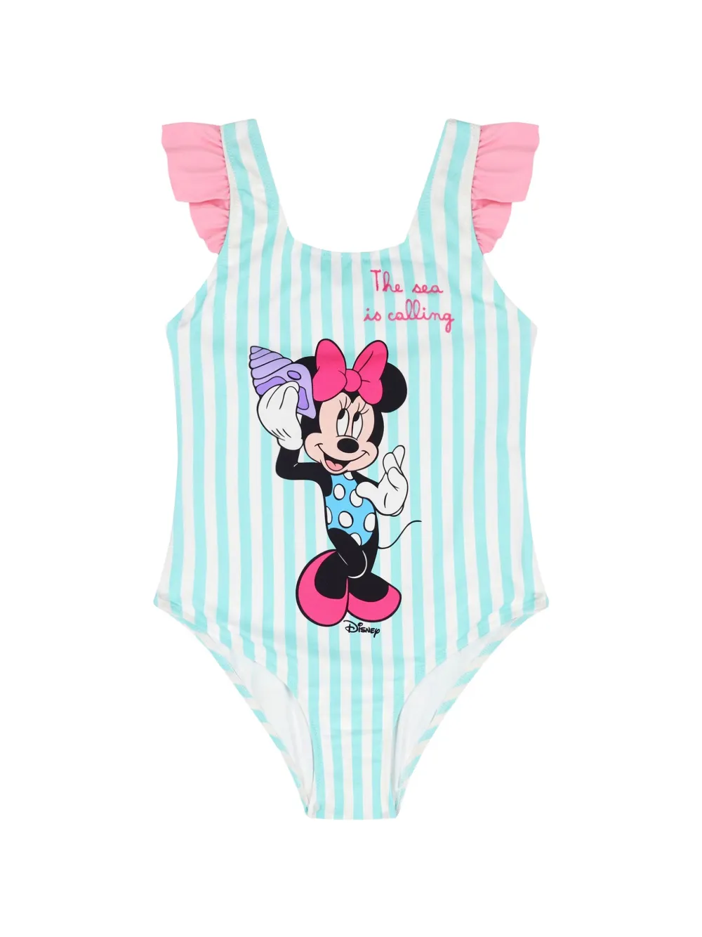 MC2 Saint Barth Kids Badpak met ruches en bandjes Blauw