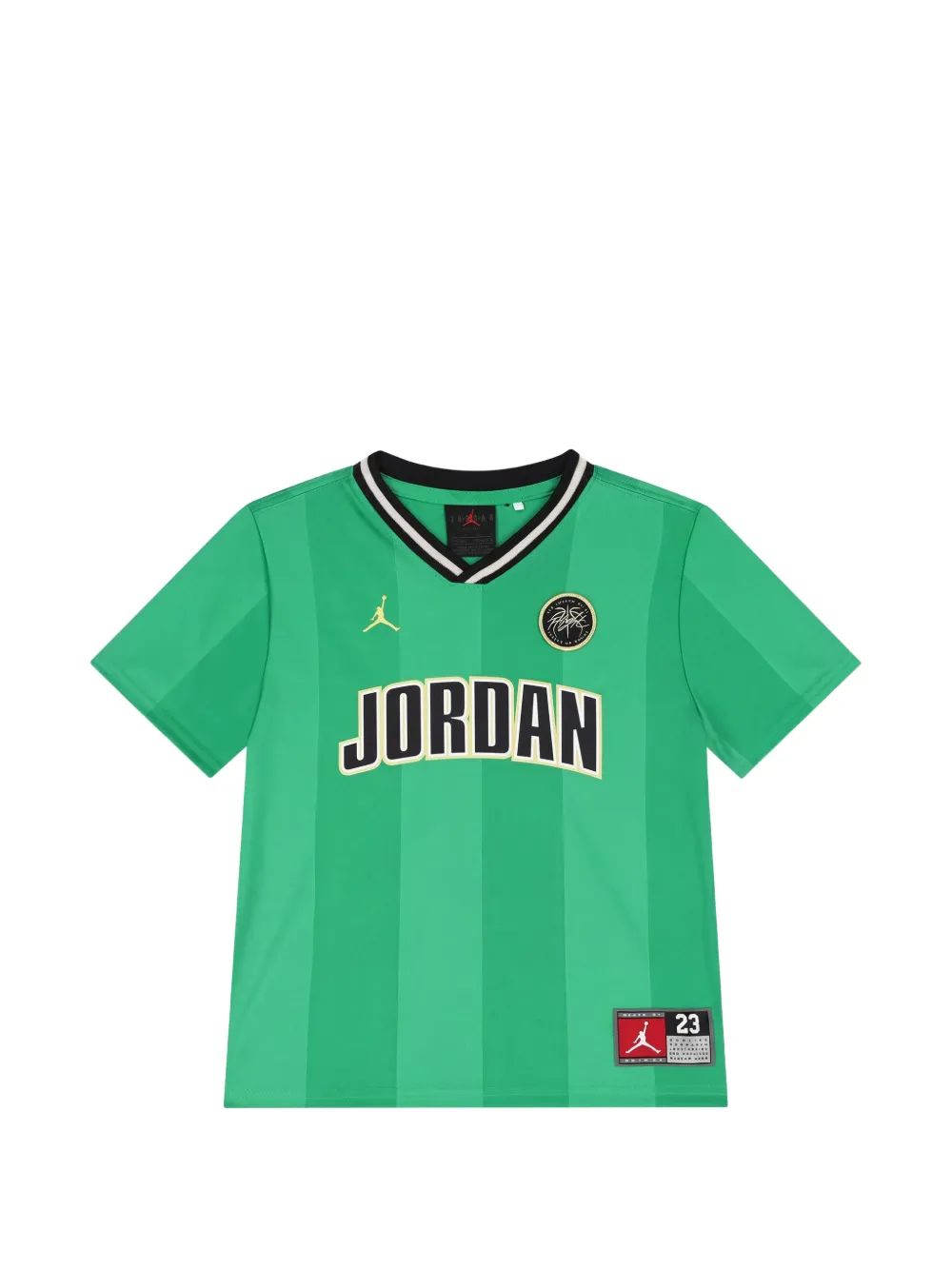 Nike Kids T-shirt en shorts met logoprint Groen