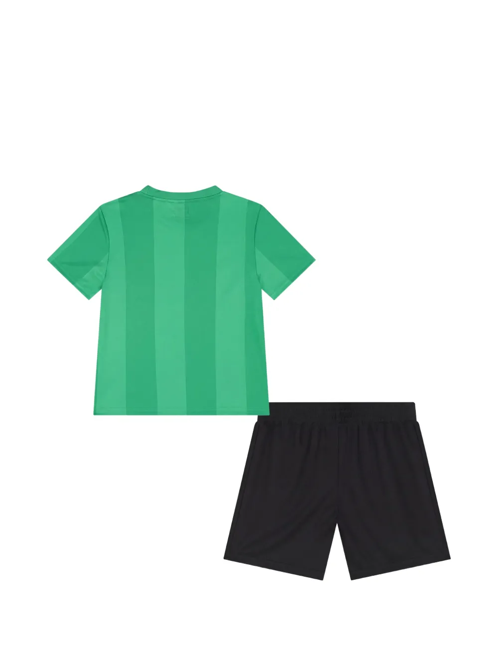 Nike Kids T-shirt en shorts met logoprint Groen