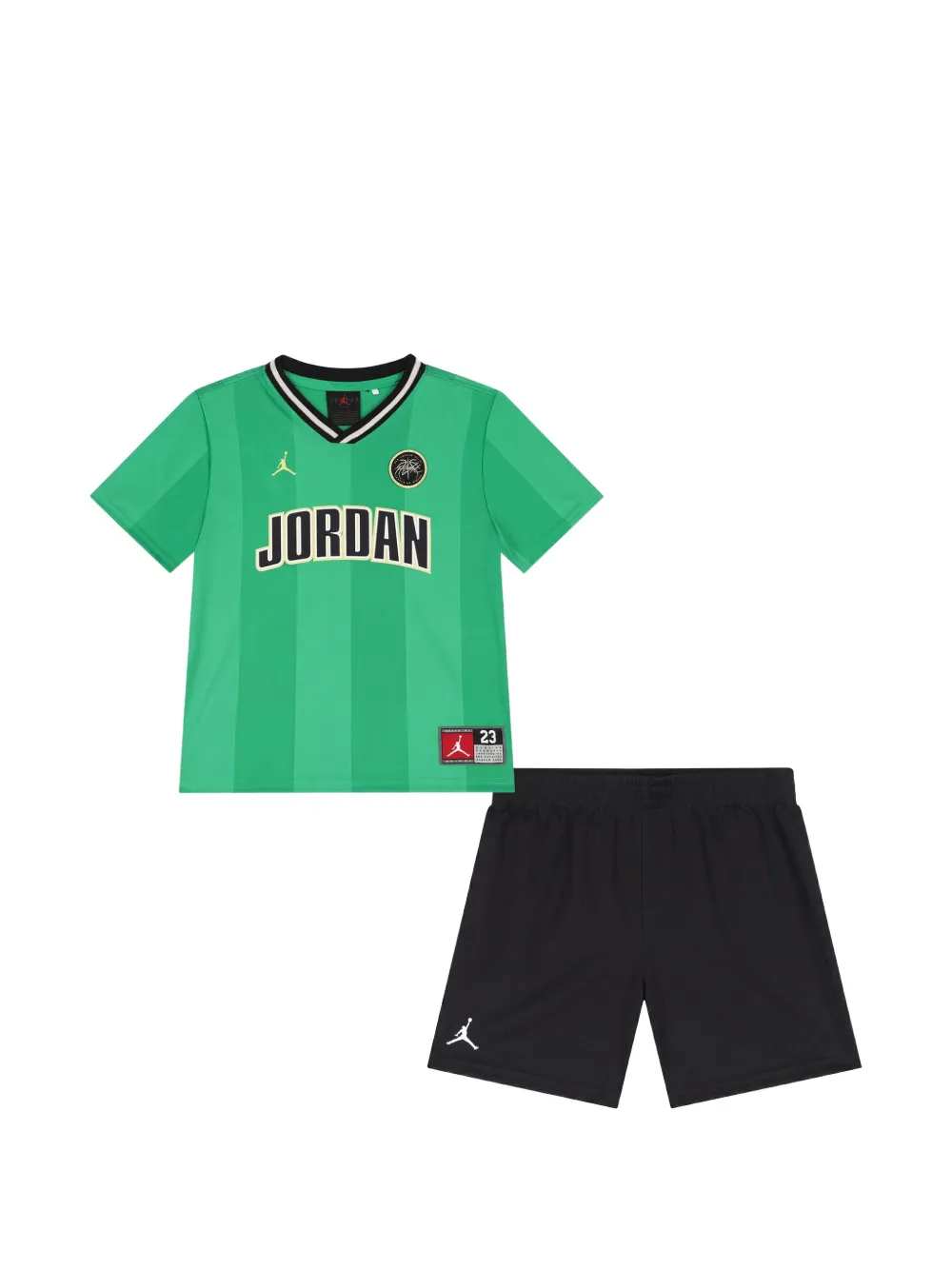 Nike Kids logo-print T-shirt and shorts set - Grün