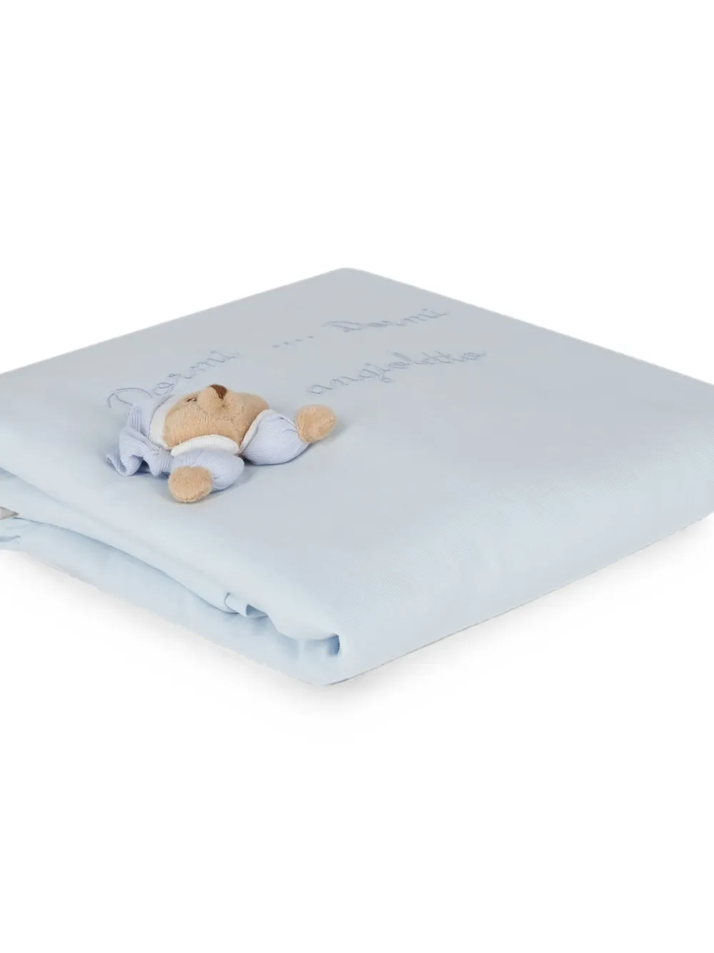NANAN Deken met ruches afwerking Blauw