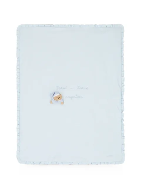 NANAN ruffled-trim blanket
