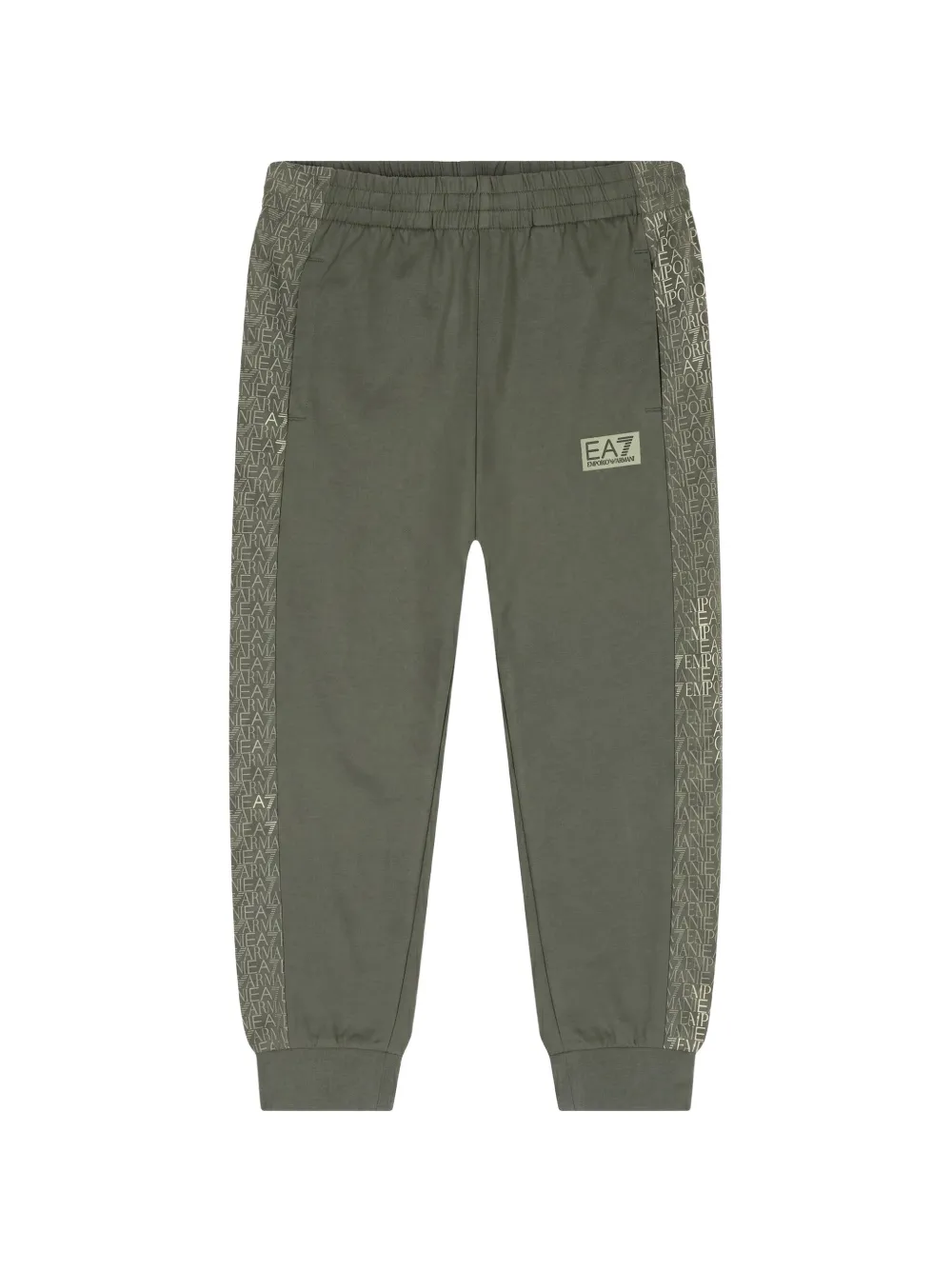 Ea7 Emporio Armani logo-patch track pants - Verde