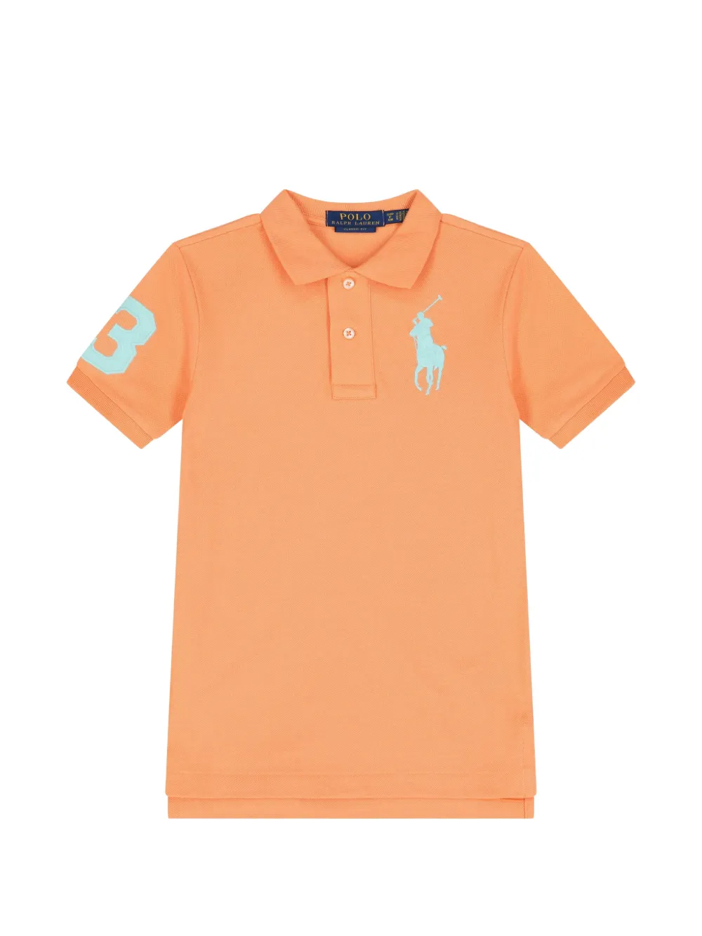 POLO RALPH LAUREN KIDS logo-embroidered polo shirt - Arancione