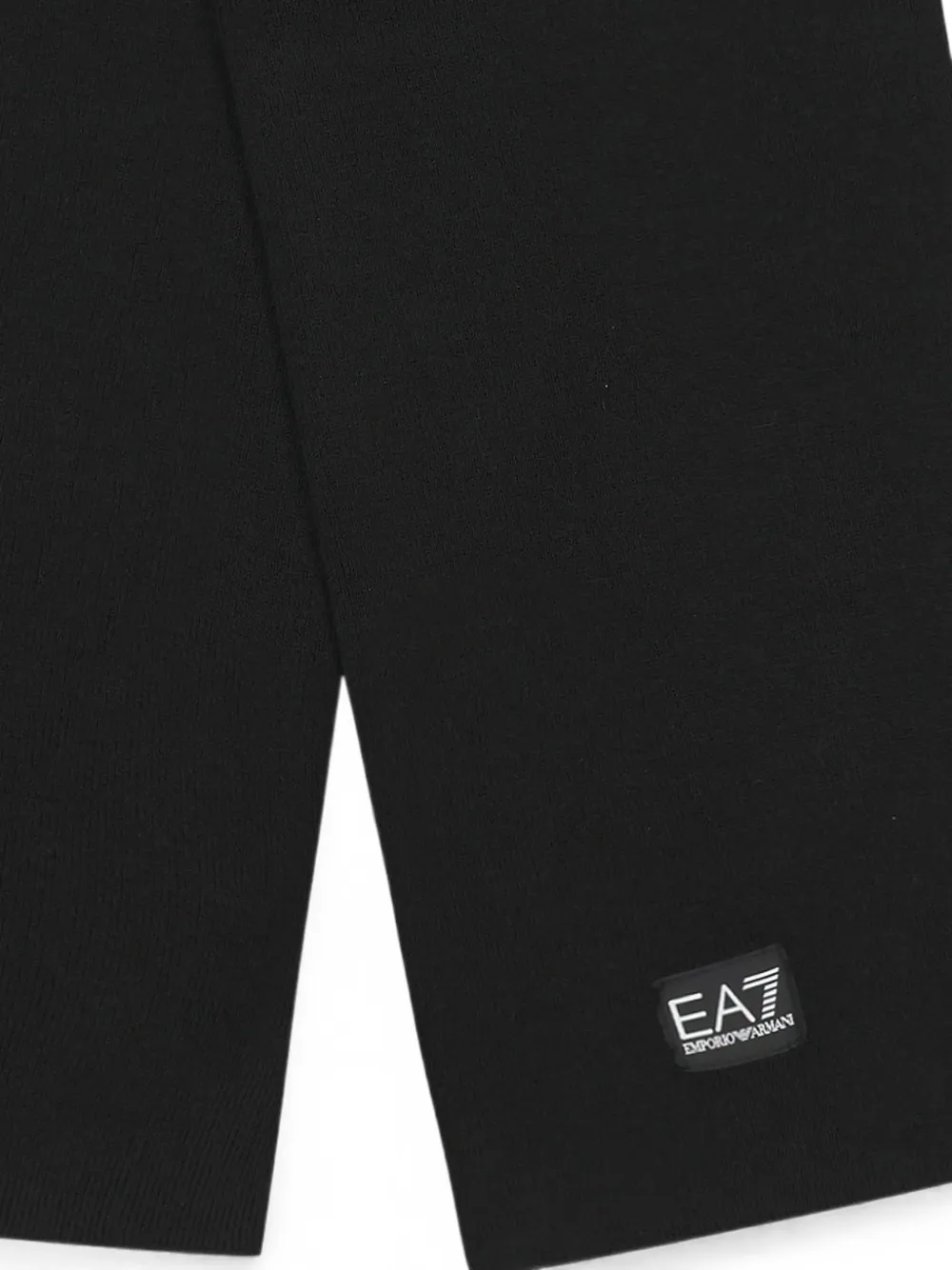 Ea7 Emporio Armani Sjaal met logopatch Zwart