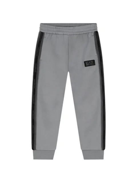 Ea7 Emporio Armani logo-patch side-stripe track pants