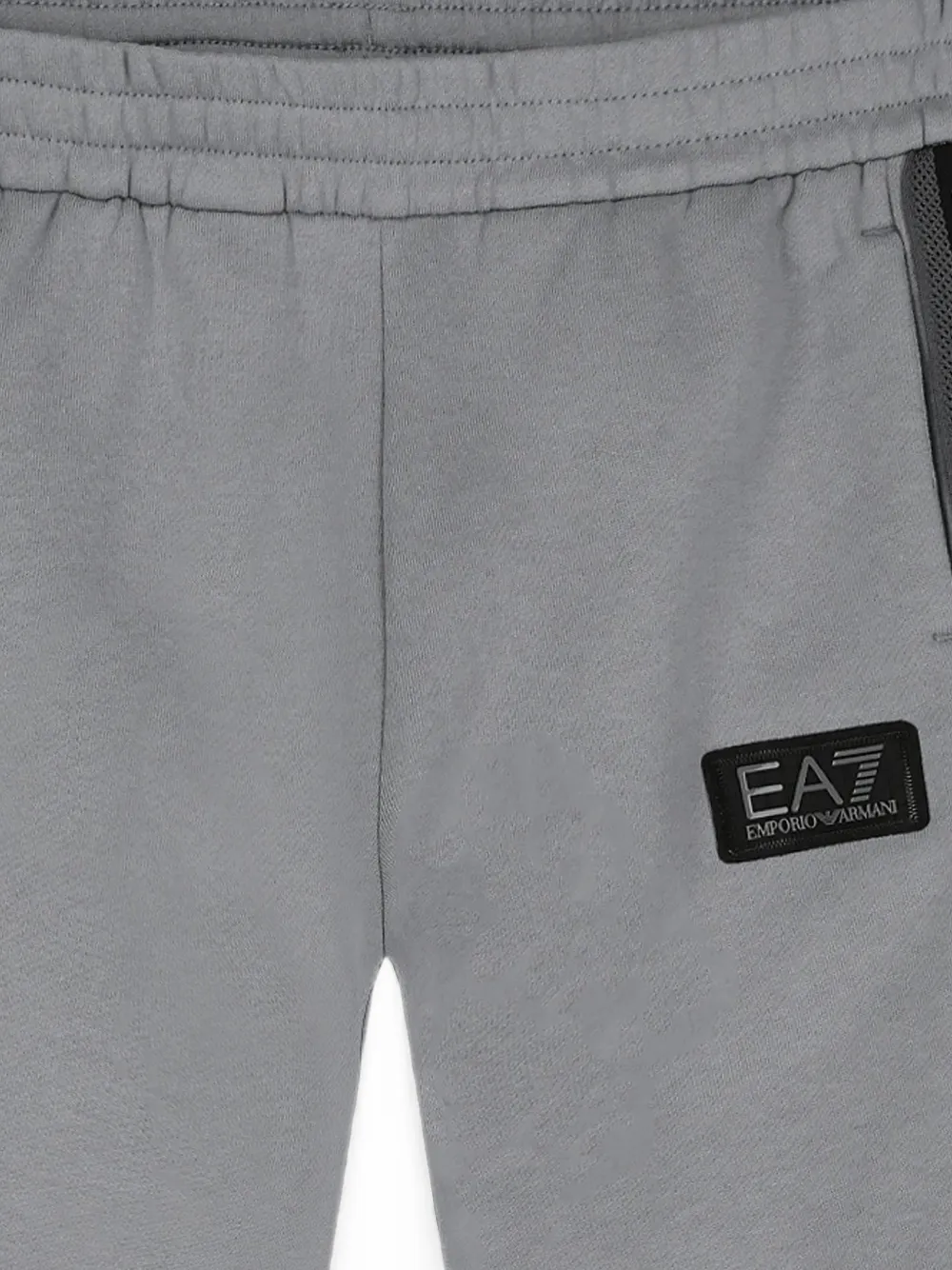 Ea7 Emporio Armani Trainingsbroek met logopatch en zijstreep Grijs