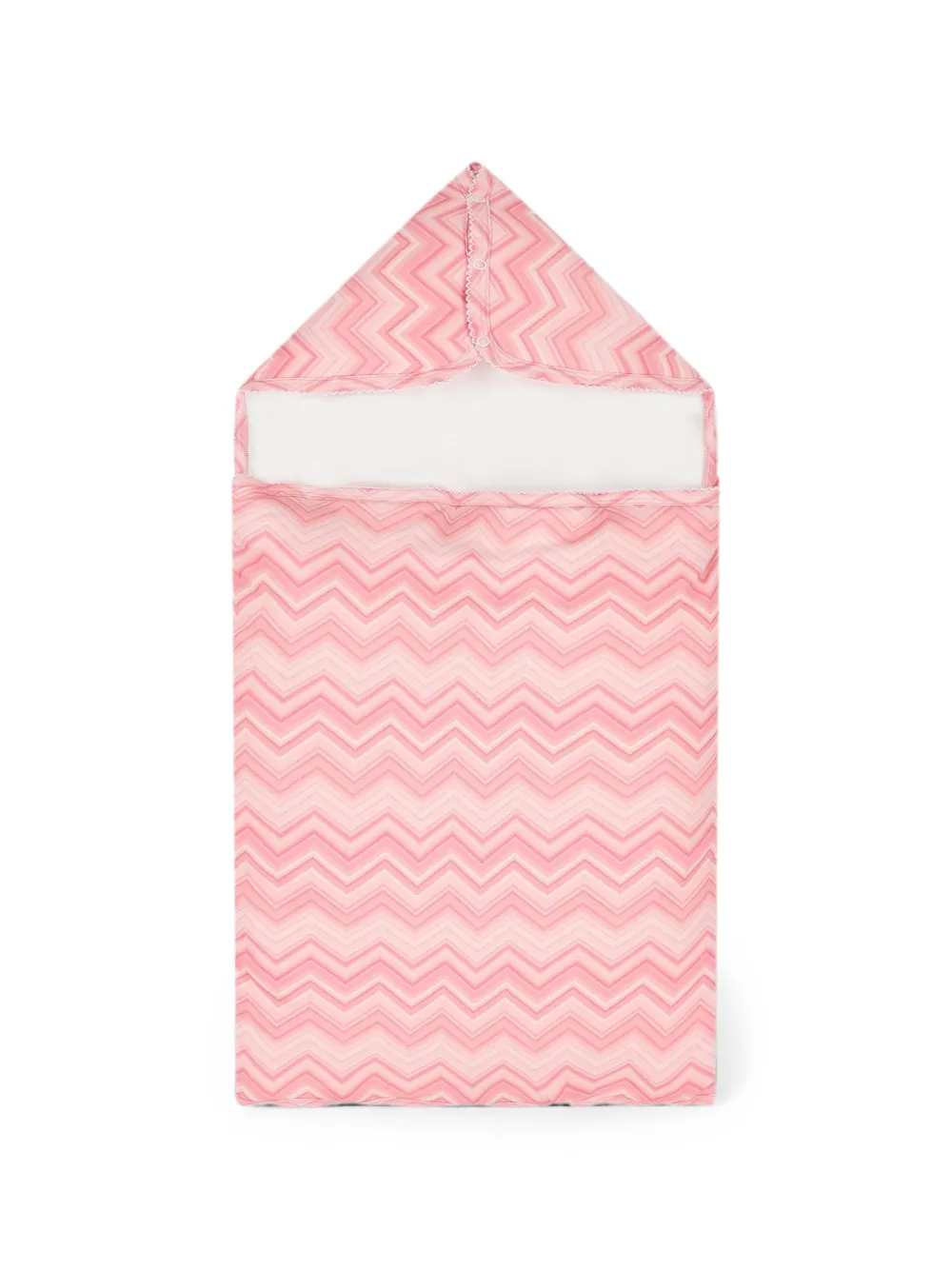 My Little Pie zigzag-print hooded sleep bag - Rosa