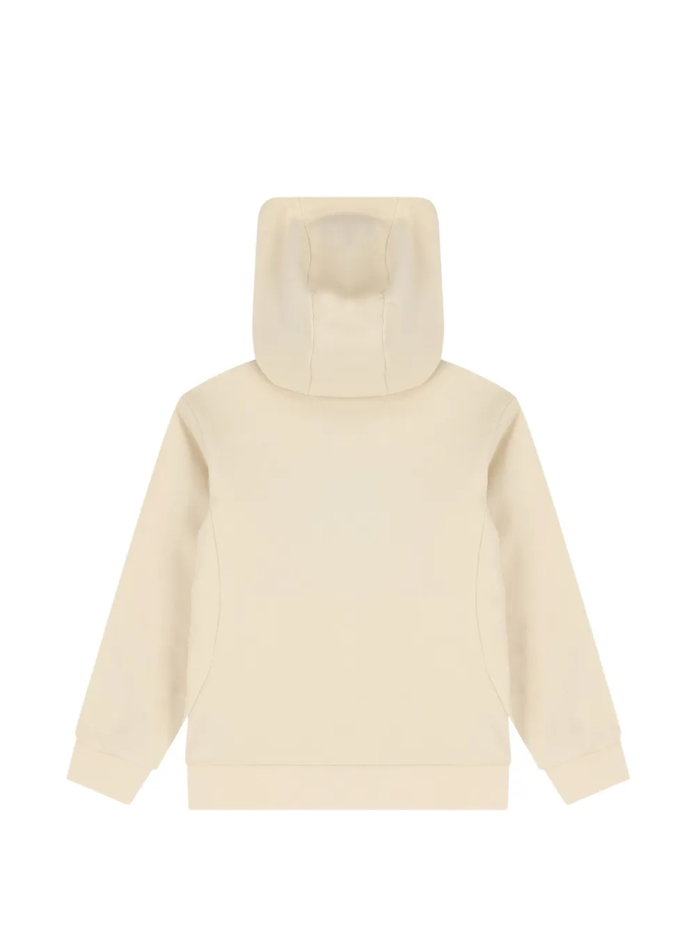 Ea7 Emporio Armani Hoodie met logopatch en banddetail Beige
