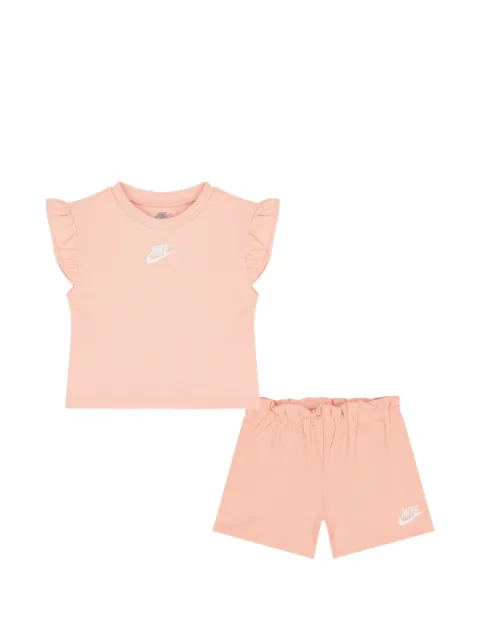 Nike Kids set de pantalones cortos con volantes y logo bordado