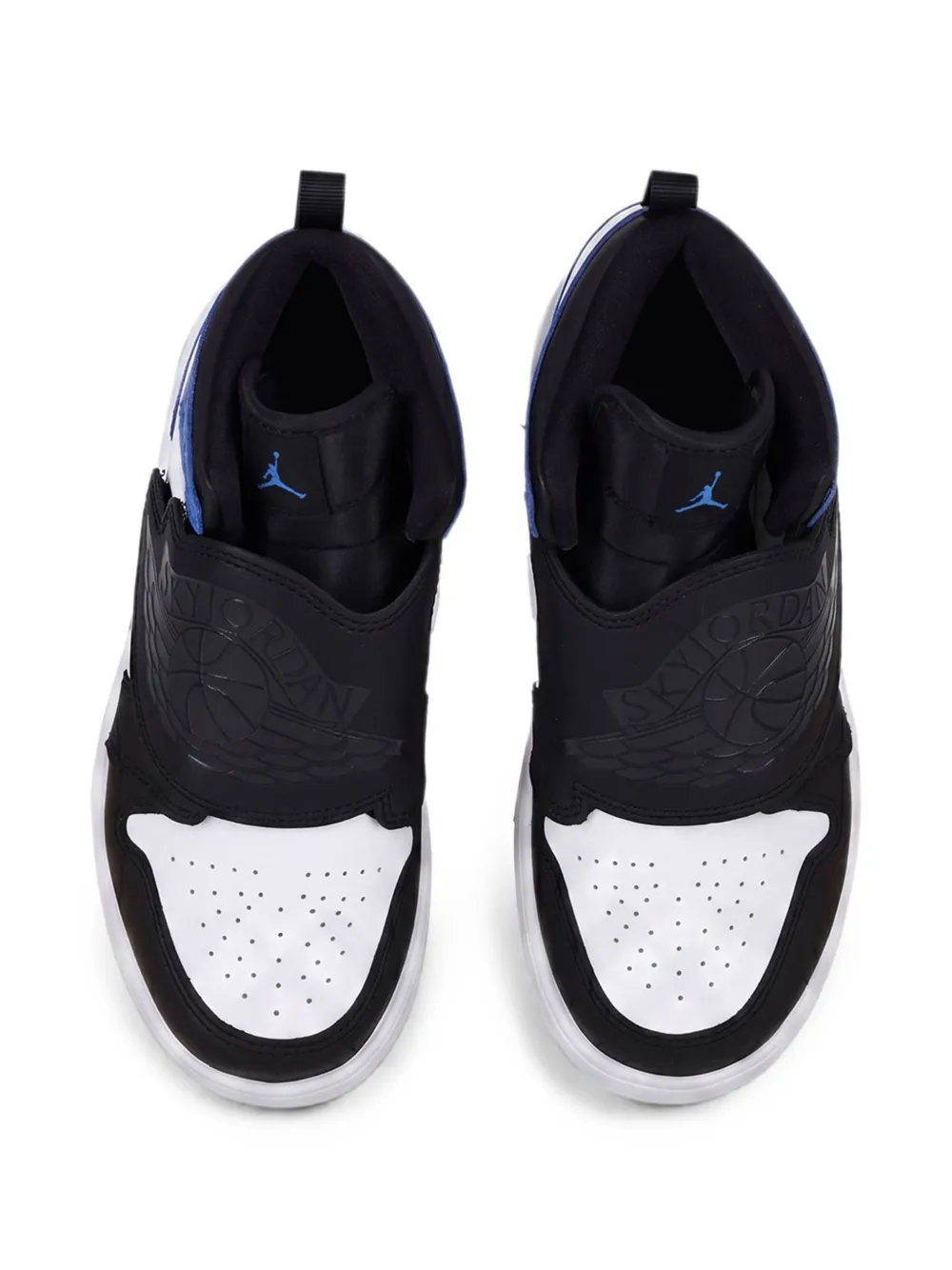 Nike Kids Sky Jordan 1 touch-strap sneakers Wit