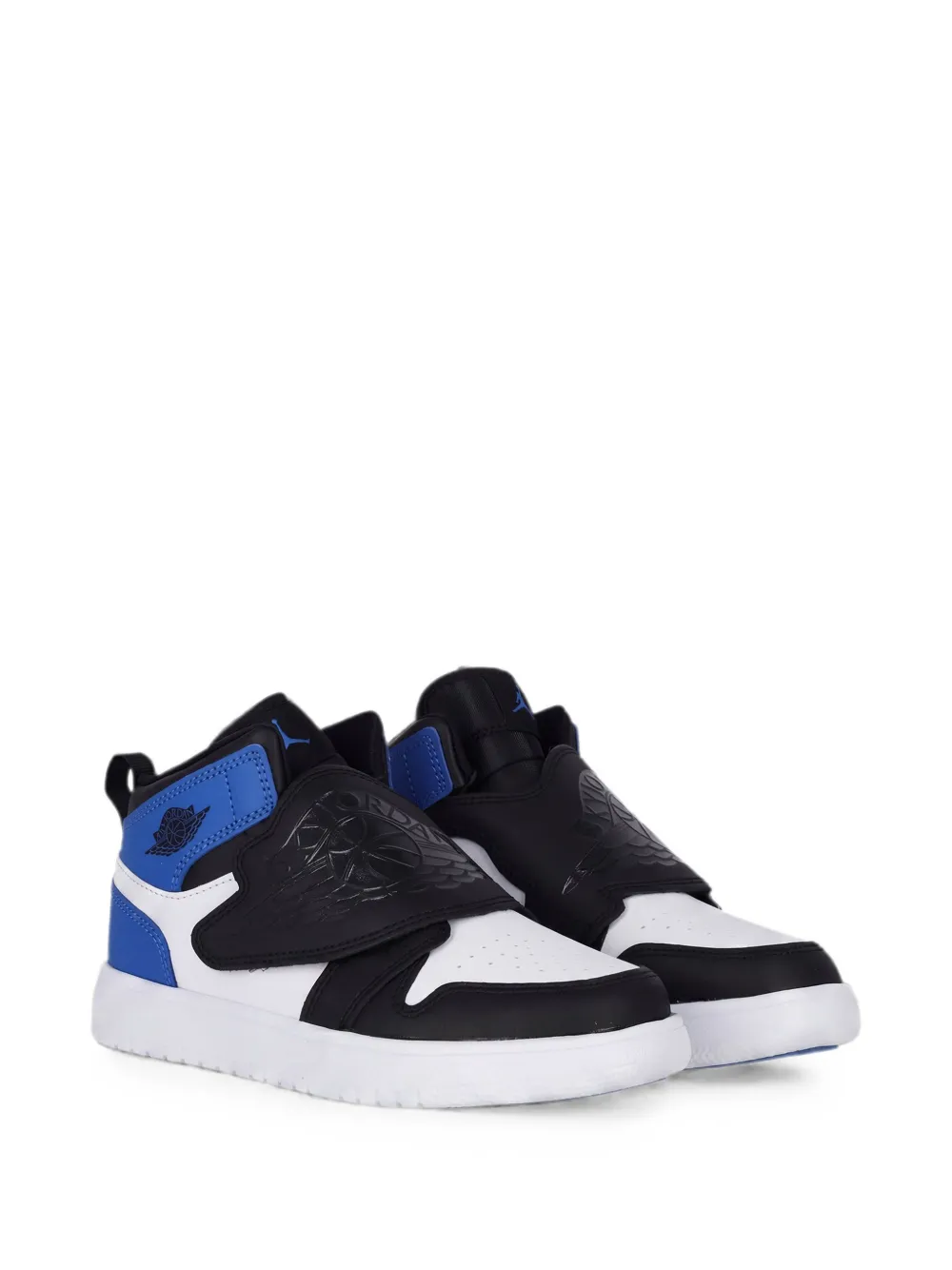 Nike Kids Sky Jordan 1 touch-strap sneakers Wit