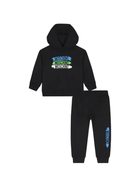 Moschino Kids Tuta sportiva con stampa