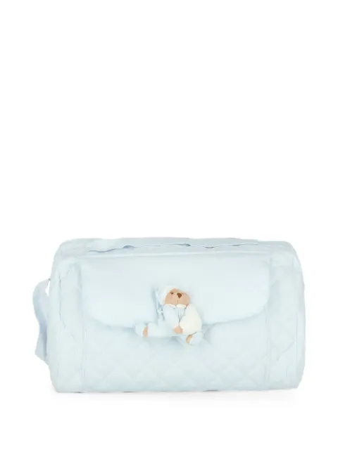 NANAN quilted teddy-bear-motif changing bag