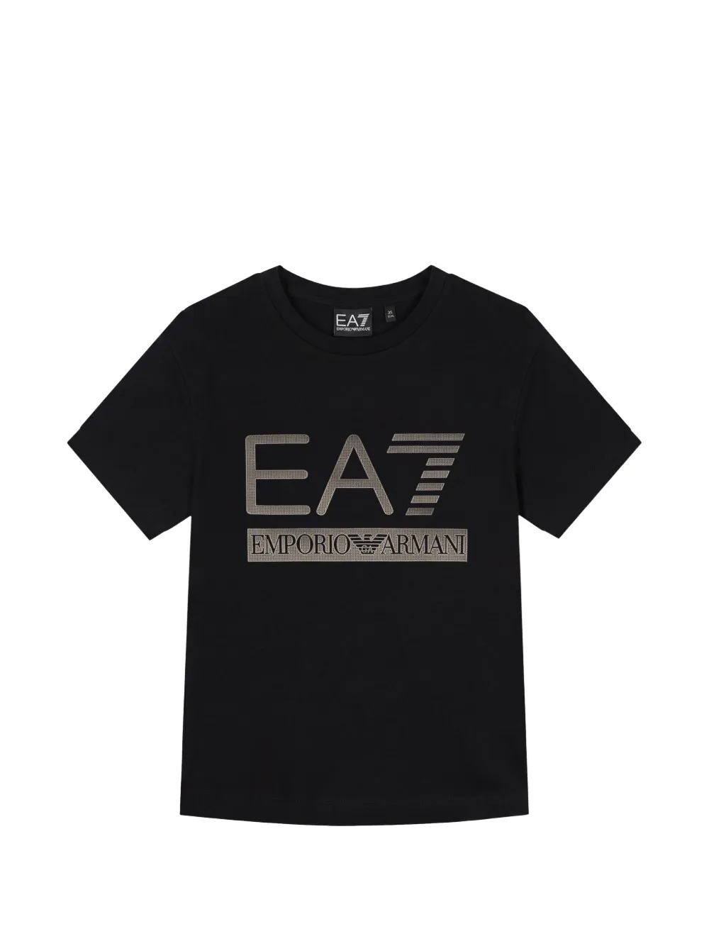 Ea7 Emporio Armani logo-print cotton T-shirt - Nero