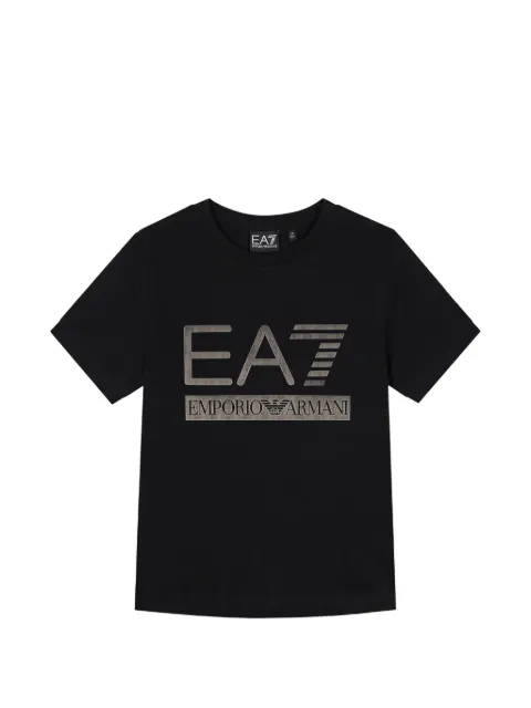 Ea7 Emporio Armani logo-print cotton T-shirt