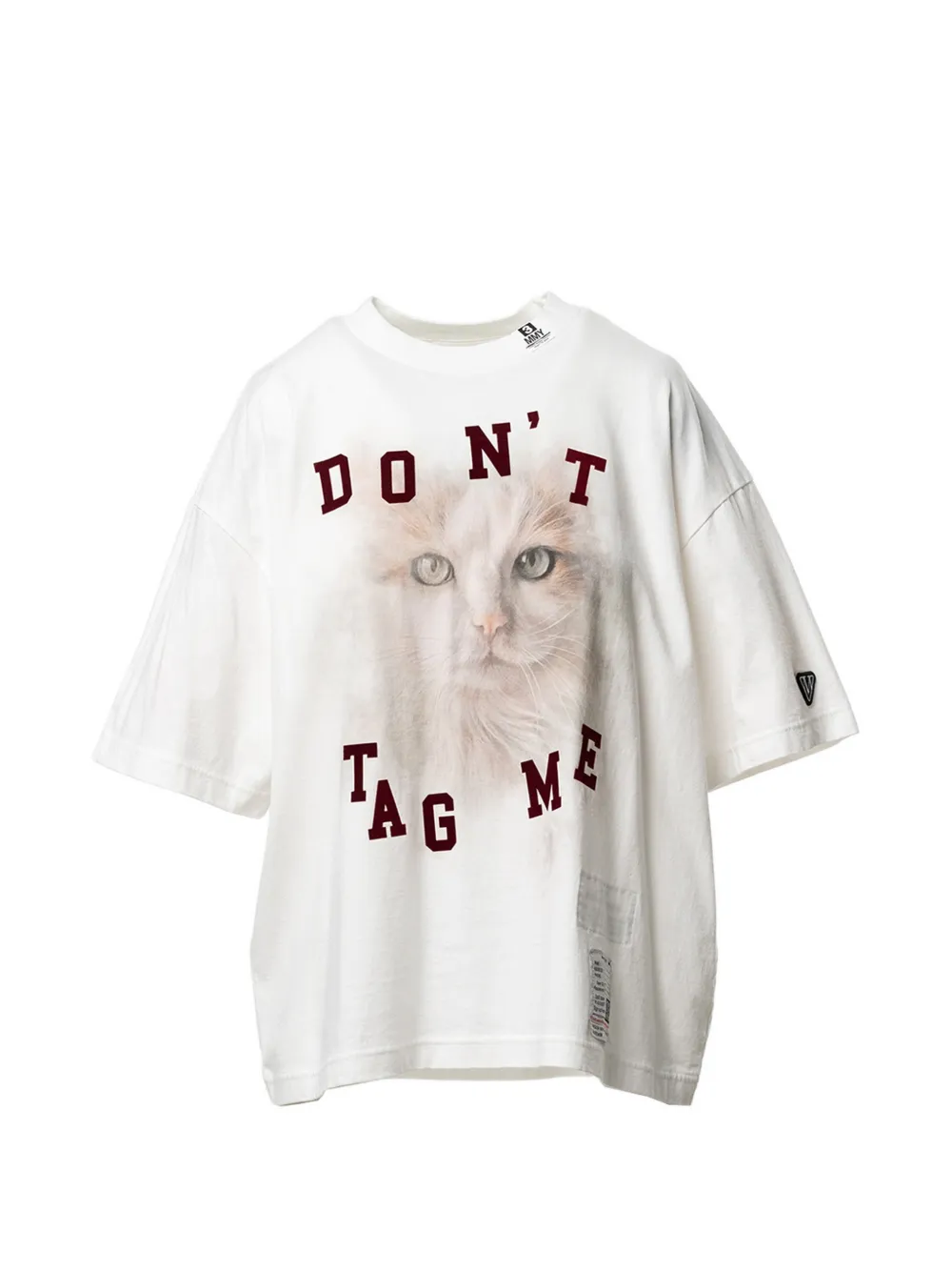 Miharayasuhiro Cat-printed T-shirt In White