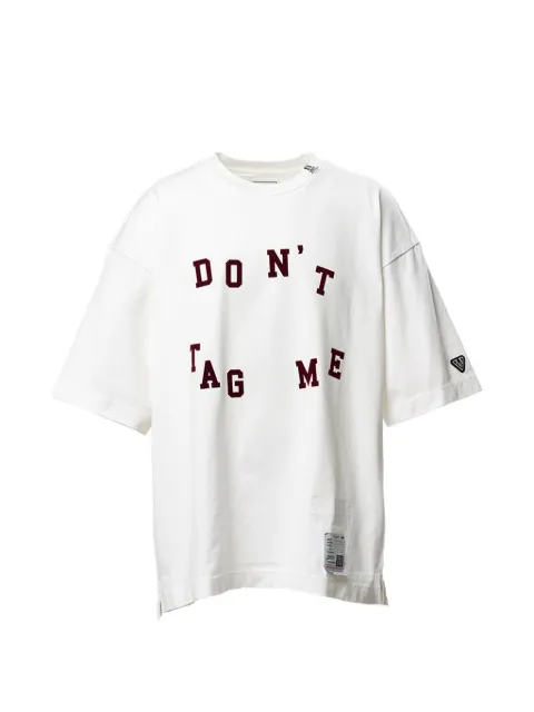 Maison MIHARA YASUHIRO Don't Tag Me. flocky-print T-shirt