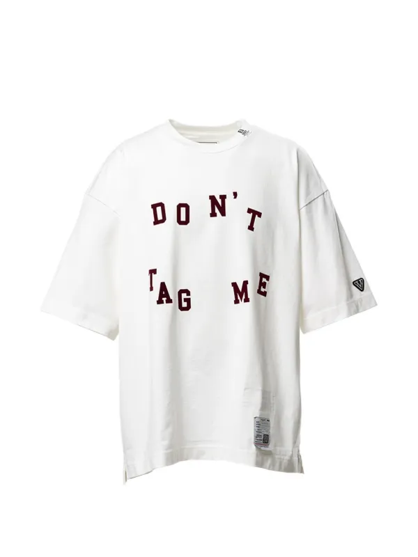 Maison MIHARA YASUHIRO Don't Tag Me. flocky-print T-shirt | White