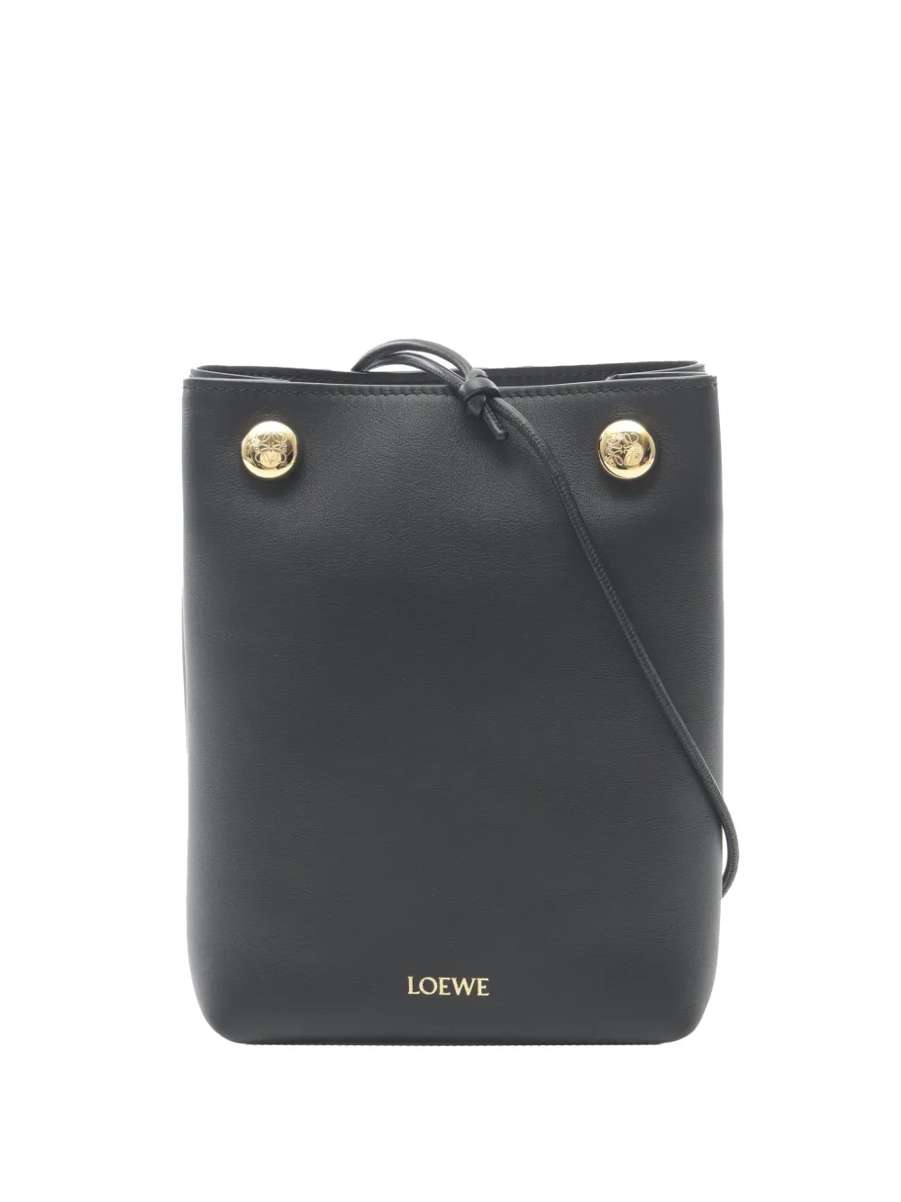 Loewe Pre-Owned 2010-2026 Smooth Calfskin Pebble Pouch crossbody bag - Black