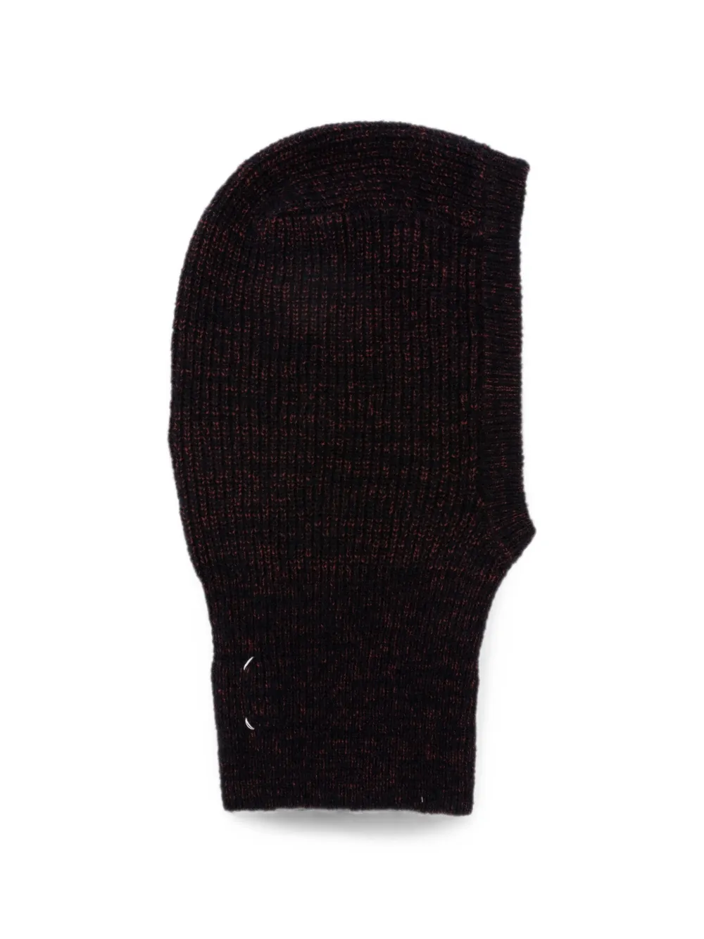 Maison Margiela Four Stitches geribbelde bivakmuts Zwart