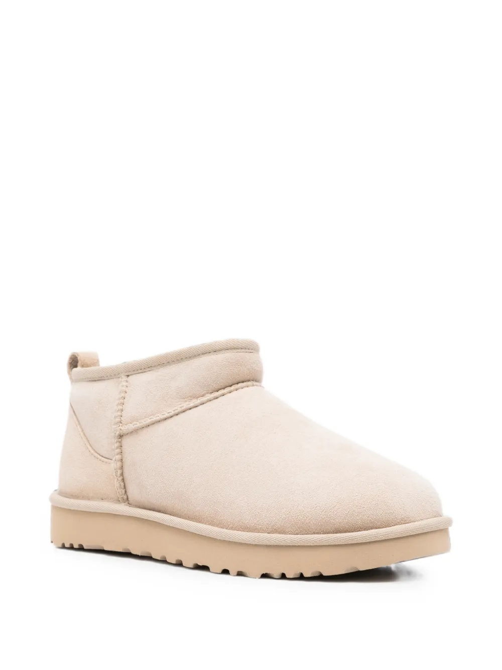 UGG Classic Ultra Mini pull-tab ankle boots Beige