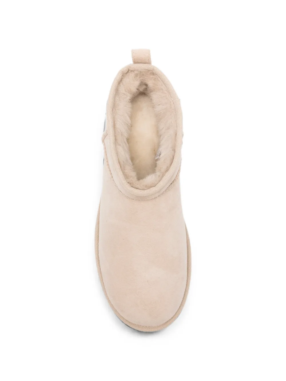 UGG Classic Ultra Mini pull-tab ankle boots Beige