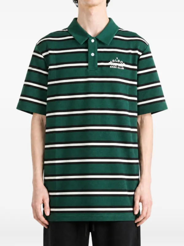 Malbon Golf Fairway Bass Club ストライプ ショートスリーブ