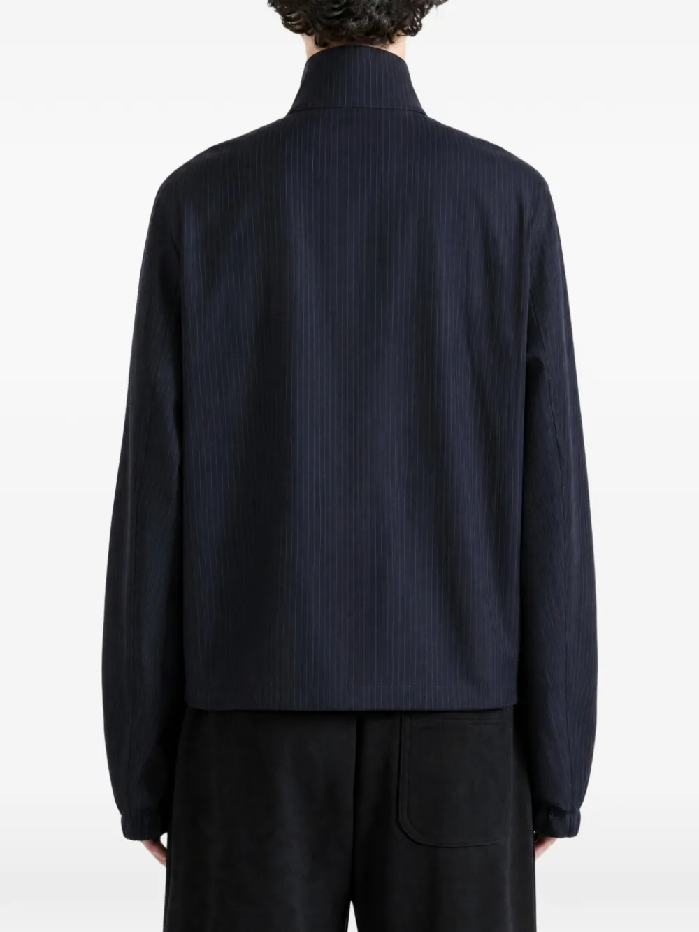 Givenchy Gestreept wollen shirtjack Blauw