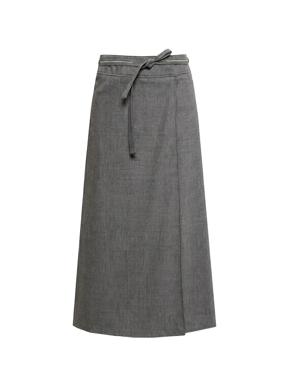 Peserico wrap-style belted midi skirt - Grigio
