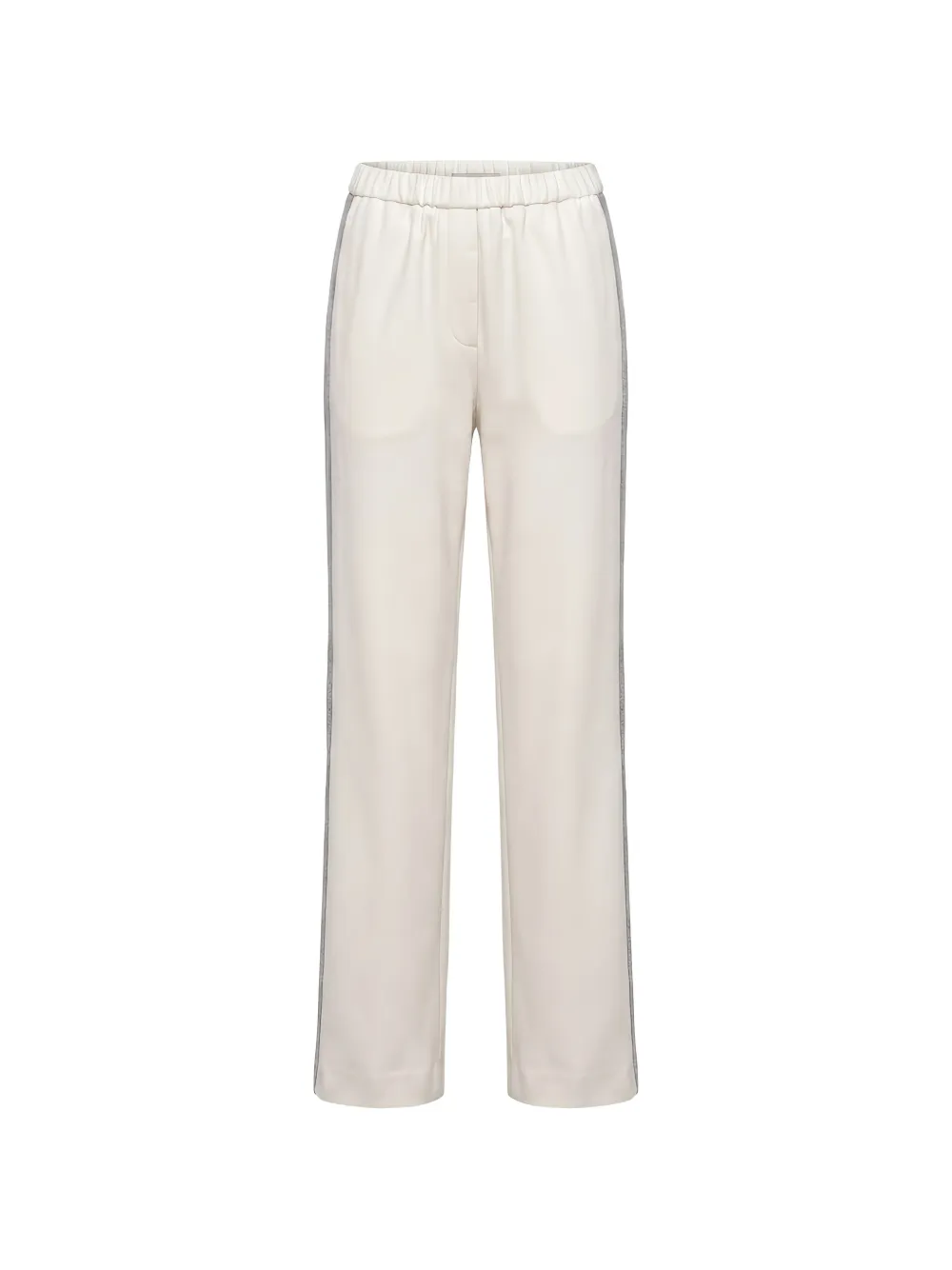 Peserico side-stripe track pants - Weiß