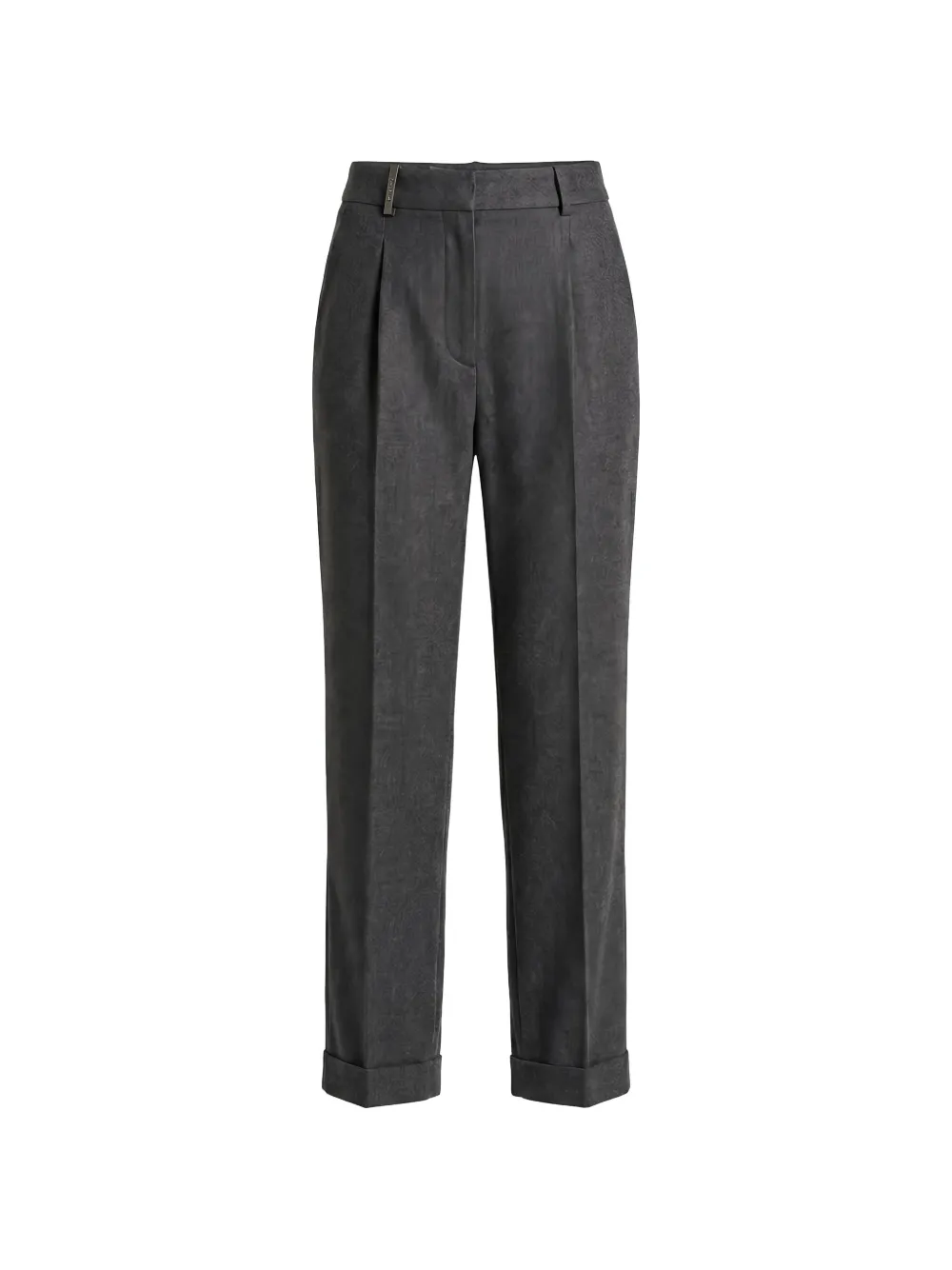 Peserico pleated turn-up trousers - Grigio