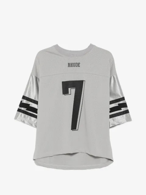 RHUDE T-Shirt aus Mesh mit Logo-Print