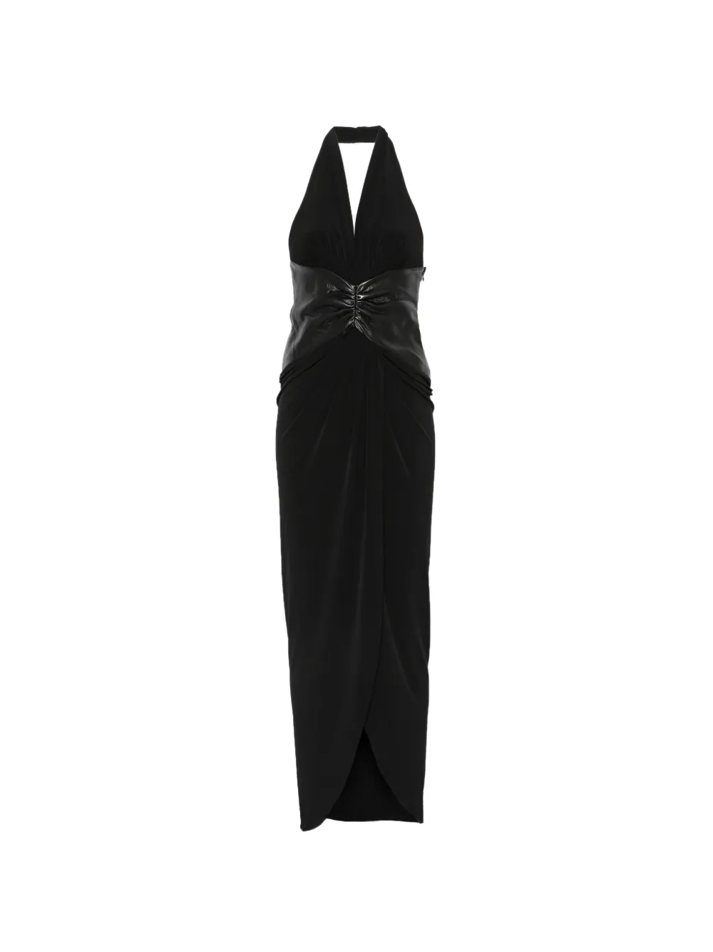 THE ANDAMANE halterneck dress - Nero