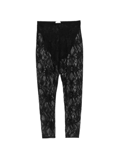 THE ANDAMANE Loli lace-panelled cropped trousers