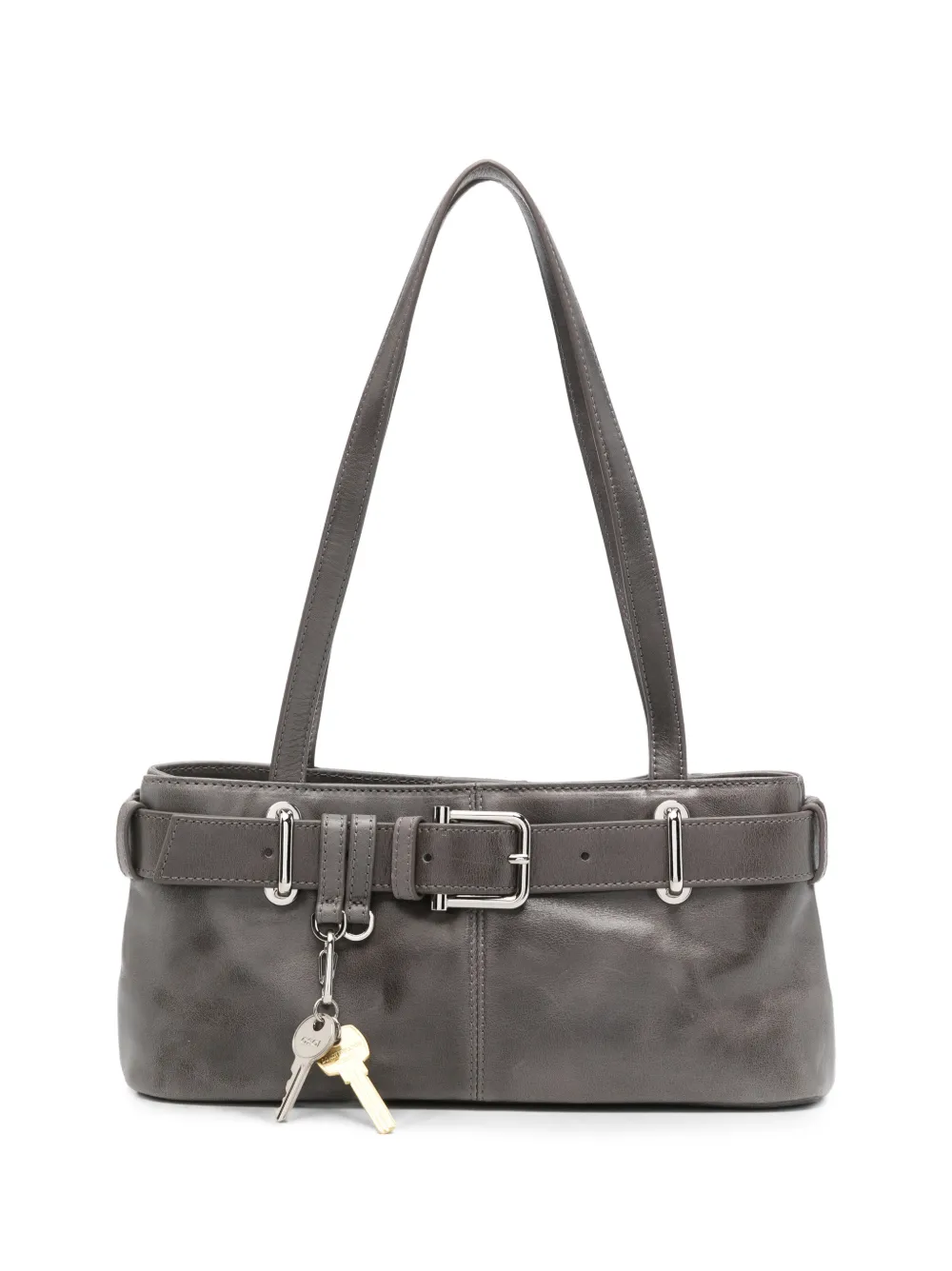 Osoi buckle-detail leather tote bag - Grau
