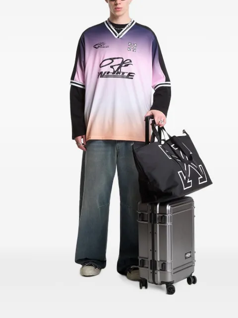 Off-White degradé-effect soccer T-shirt